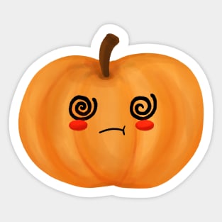 Sick Kawaii Pumpkin Sticker